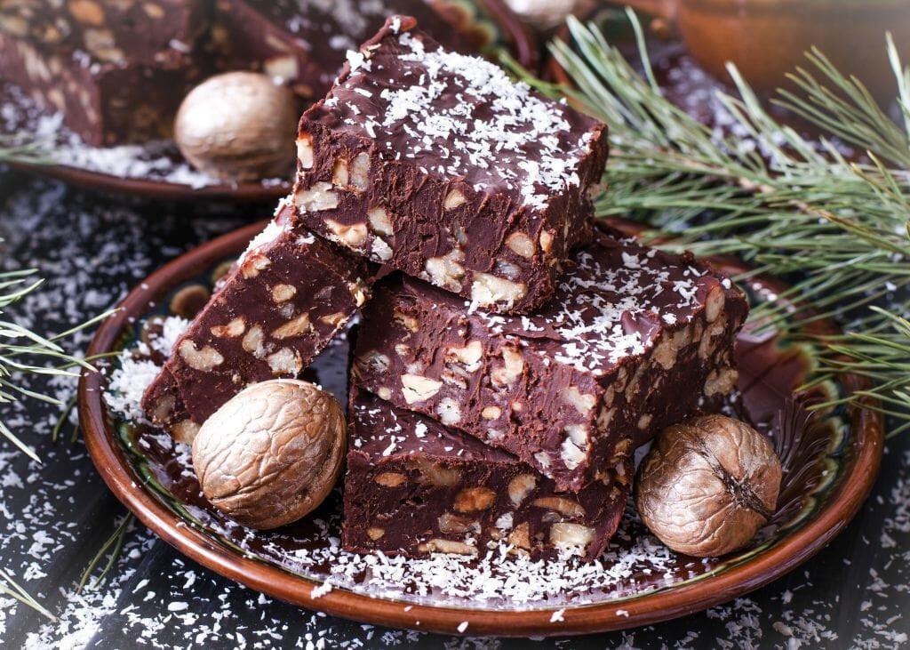 Dark Chocolate Nutty Fudge (Easy to make)