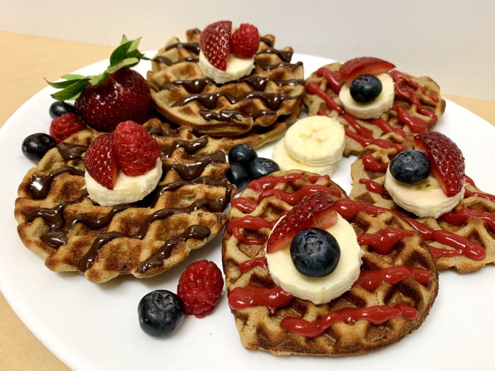 Mother’s Day Recipe: Delicious vegan protein waffles with almond milk and oat flour
