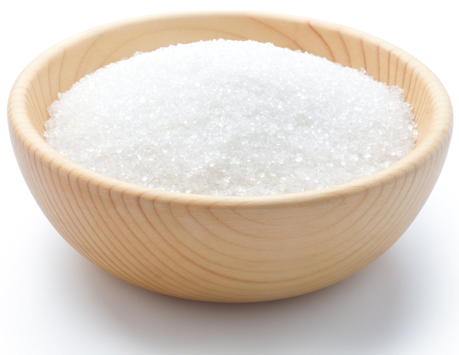 image of Allulose Sweetener Sugar in a wooden bowl