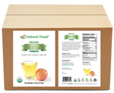 Photo of front and back label image of Apple Juice Powder - Organic bulk