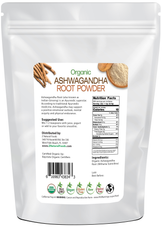 Ashwagandha Root Powder - Organic back of the bag image  5 lb