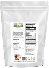 Photo of back of 5 lb bag of Berry Punch Collagen Peptides