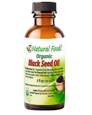 Four ounce bottle of Black Seed Oil - Organic