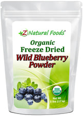 Front of the bag image of Blueberry Powder - Organic Freeze Dried - (Wild) 5 lb