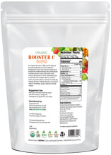 Photo of back of 5 lb bag of Booster C Blend - Organic