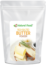 Photo of front of 5 lb bag of Butter Powder
