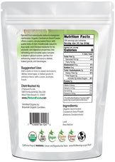 Back of the bag 4 oz image of Cardamom Seed Powder - Organic