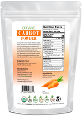 Carrot Powder - Organic back of the bag image 1 lb