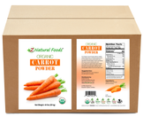 Carrot Powder - Organic front and back label image in bulk