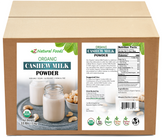 Photo of front and back label image of Cashew Milk Powder - Organic bulk