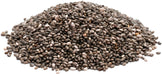 Chia Seeds in a pile on white background
