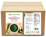 Front and back label image for Organic Chlorella Powder Cracked Cell Wall in bulk