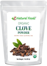 Front of the bag image for Clove Powder - Organic 1 lb