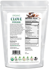 Back of the bag image for Clove Powder - Organic 1 lb