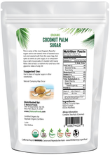 Coconut Palm Sugar - Organic back of the bag image 3 lb