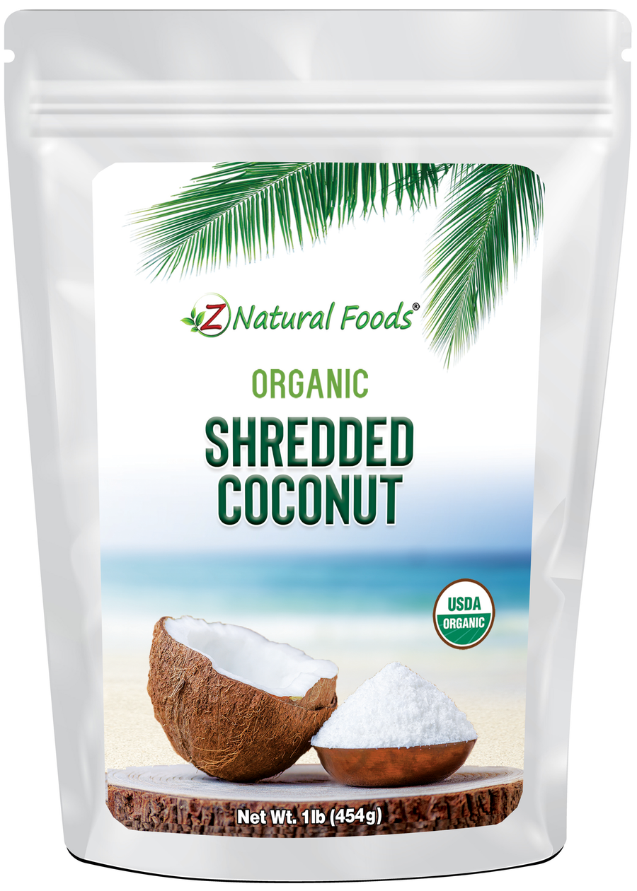 Front bag image of Coconut - Shredded, Raw Organic 1 lb