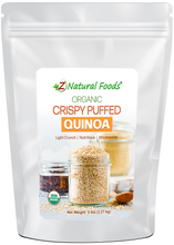 Crispy Puffed Quinoa - Organic front of the bag image 5 lb