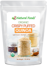 Crispy Puffed Quinoa - Organic front of the bag image 1 lb