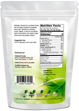 Dulse Powder - Organic back of the bag image 1 lb