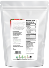 Essential Reds - Organic back of the bag image 5 lb