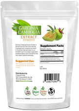 Garcinia Cambogia Extract Powder back of the bag image Z Natural Foods