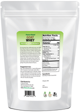Photo of back of 5 lb bag of Goat Whey Protein Concentrate