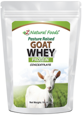 Photo of front of 1 lb bag of Goat Whey Protein Concentrate