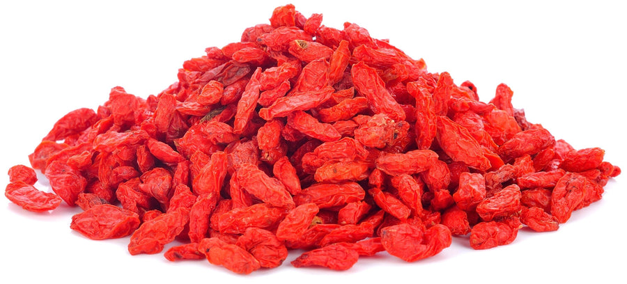 Image of a pile of sun-dried Goji Berries.