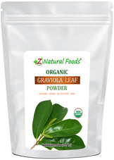 Organic Graviola Leaf Powder front of the bag image 5lb