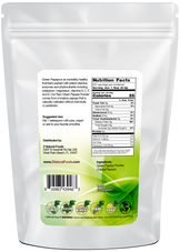 Green Papaya Powder (Unripe) back of the bag image 5 lb