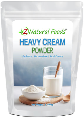 Image of front of 1 lb bag of Heavy Cream Powder