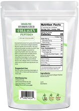 Image of back of 1 lb bag of Hydrolyzed Collagen Peptides