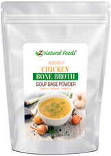 Instant Chicken Bone Broth Soup Base Powder front of the bag image 5 lb