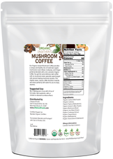Organic Instant Mushroom Coffee back of the bag image 5 lb
