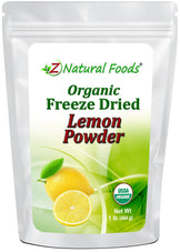 Front bag image of Lemon Powder - Organic Freeze Dried from Z Natural Foods 1 lb 