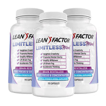 Image of 3 bottles of Limitless Mind - Ultimate Nootropic Brain Booster Z Natural Foods 3 Bottles