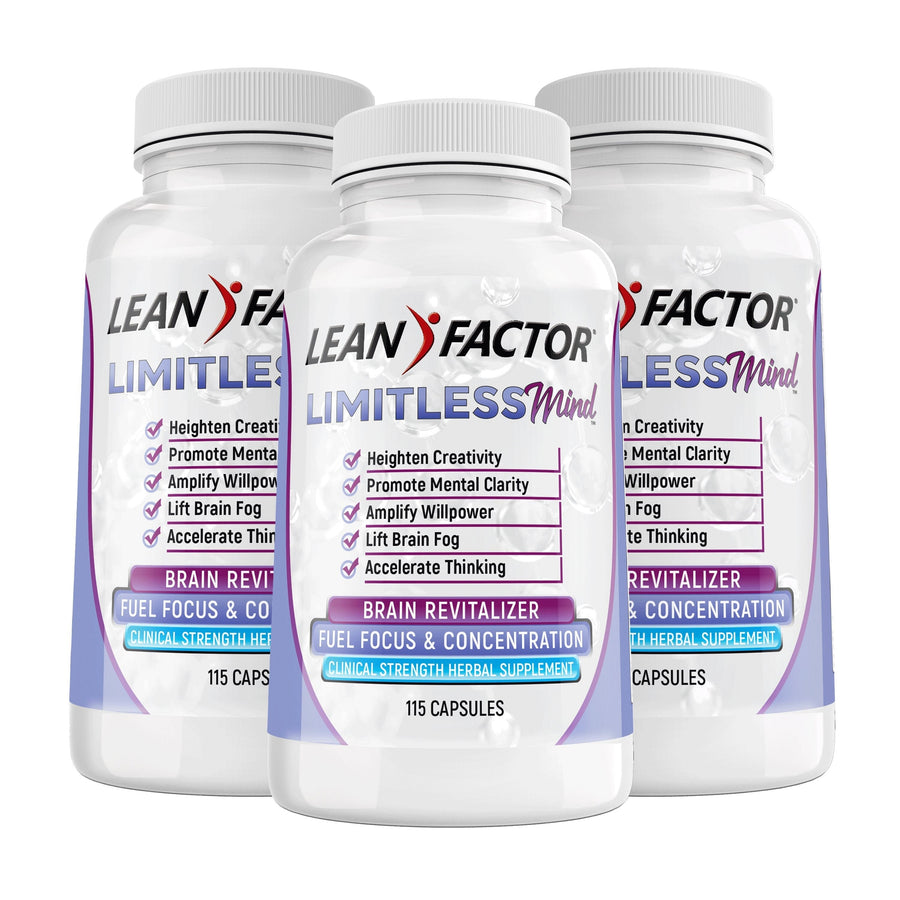 Image of 3 bottles of Limitless Mind - Ultimate Nootropic Brain Booster Z Natural Foods 3 Bottles