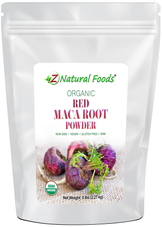 Front bag image of Maca Root Powder (Red) - Organic Raw 5 lb