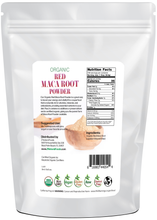 Back of the bag image of Maca Root Powder (Red) - Organic Raw 5 lb