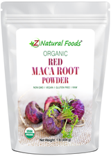 Front bag image of Maca Root Powder (Red) - Organic Raw 1 lb