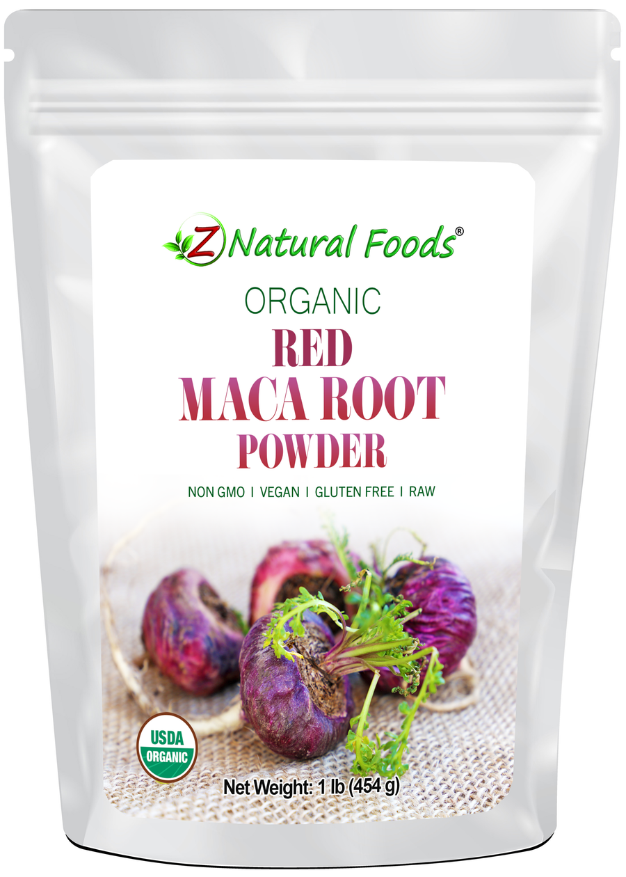 Front bag image of Maca Root Powder (Red) - Organic Raw 1 lb