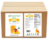Photo of front and back label image of Mango Juice Powder - Organic in bulk