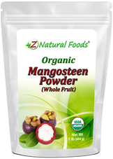 Mangosteen Fruit Powder - Organic front of the bag image 1 lb