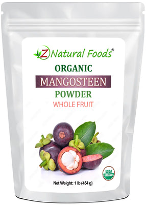 Mangosteen Fruit Powder - Organic front of the bag image 1 lb