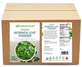 Moringa Leaf Powder - Organic front and back label image for bulk