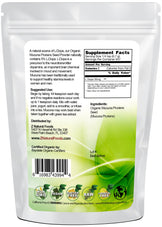Mucuna Pruriens Seed Powder - Organic back of the bag image Z Natural Foods