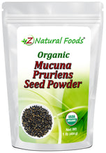Mucuna Pruriens Seed Powder - Organic front of the bag image Z Natural Foods 1 lb