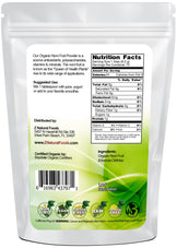 Noni Fruit Powder - Organic back of the bag image Z Natural Foods 
