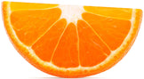 Close photo of a thin slice of ripe Orange