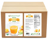 Photo of front and back label image of Orange Juice Powder - Organic in bulk